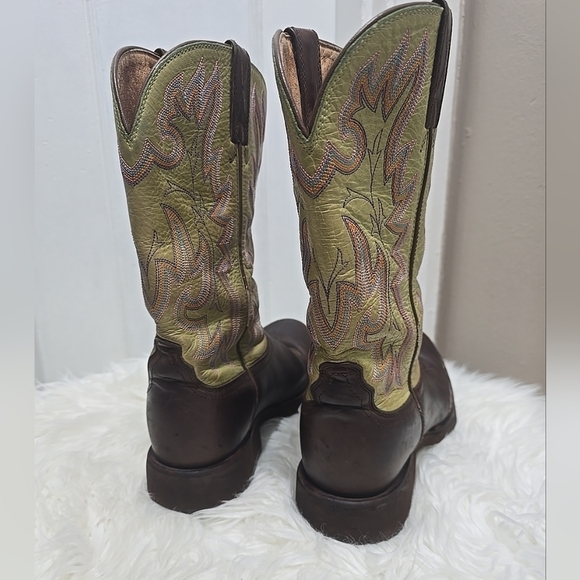 Smoky Mountain Brown/Green Hopalong Western Cowboy Boot 6.5B 🌴 - Picture 13 of 13